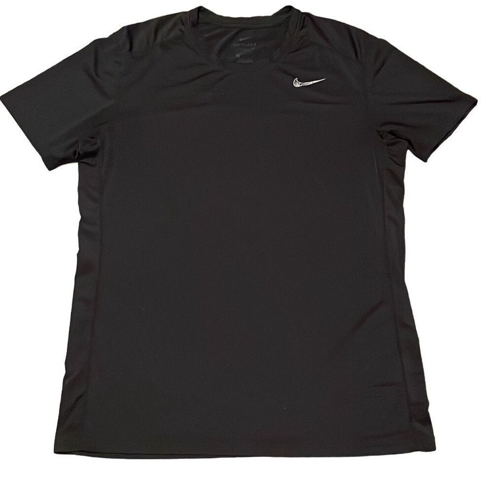 EUC Nike Black Short Sleeve Dri-Fit Fitted Short Sleeve Tee - Size Large